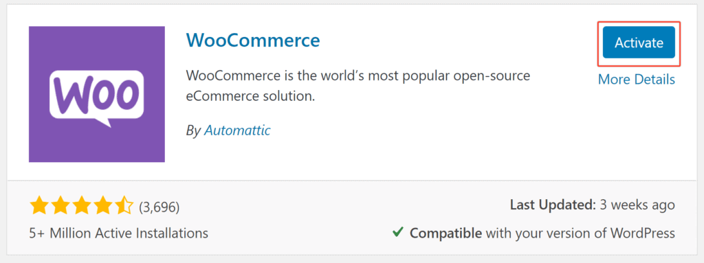 How to Activate WooCommerce